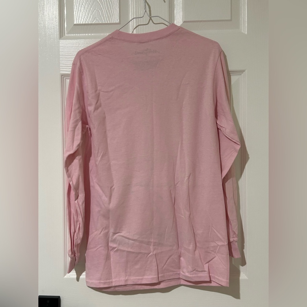New Rolling Stones lick long sleeve pink crew neck T size small - Picture 4 of 4